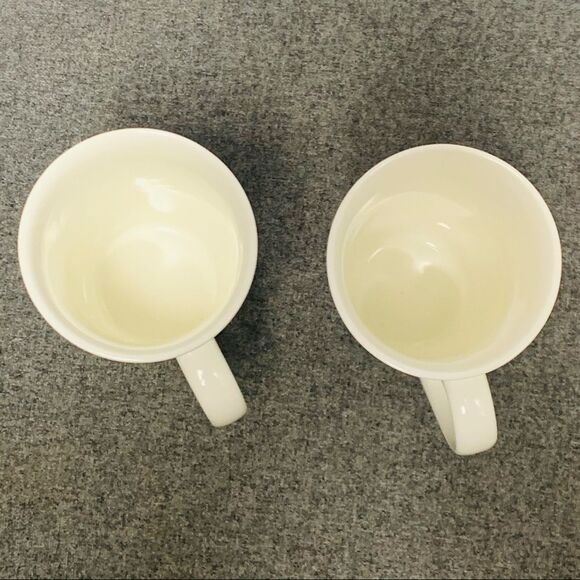2 Set Starbucks Red Starburst 12 Fl Oz Tall Coffee Mugs 2014 Edition Mid Century - Picture 7 of 9
